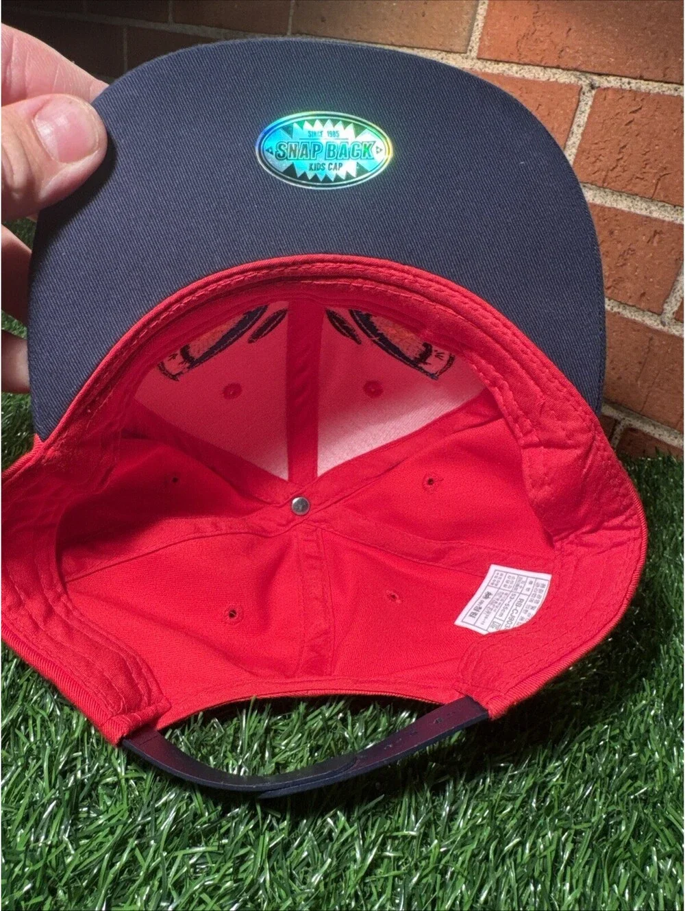 Cartoon Monster Face  Hat with Ear Accents SnapBack Youth Size